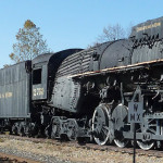photo of a black train engine